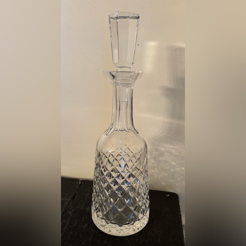 Vintage Waterford Alana crystal wine/spirits decanter with stopper